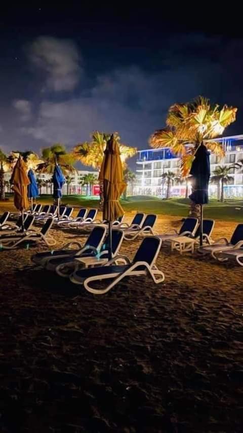شاليه فندقي أرضي بحديقه خاصه في منتجع بورتوسعيد 'Ezbet Shalabi el-Rudi Dış mekan fotoğraf